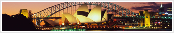 Image of Sydney opera house at night